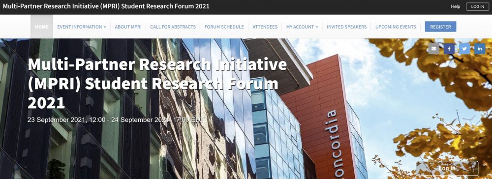 Our team hosted the Multi-Partner Research Initiative (MPRI) Student Research Forum 2021