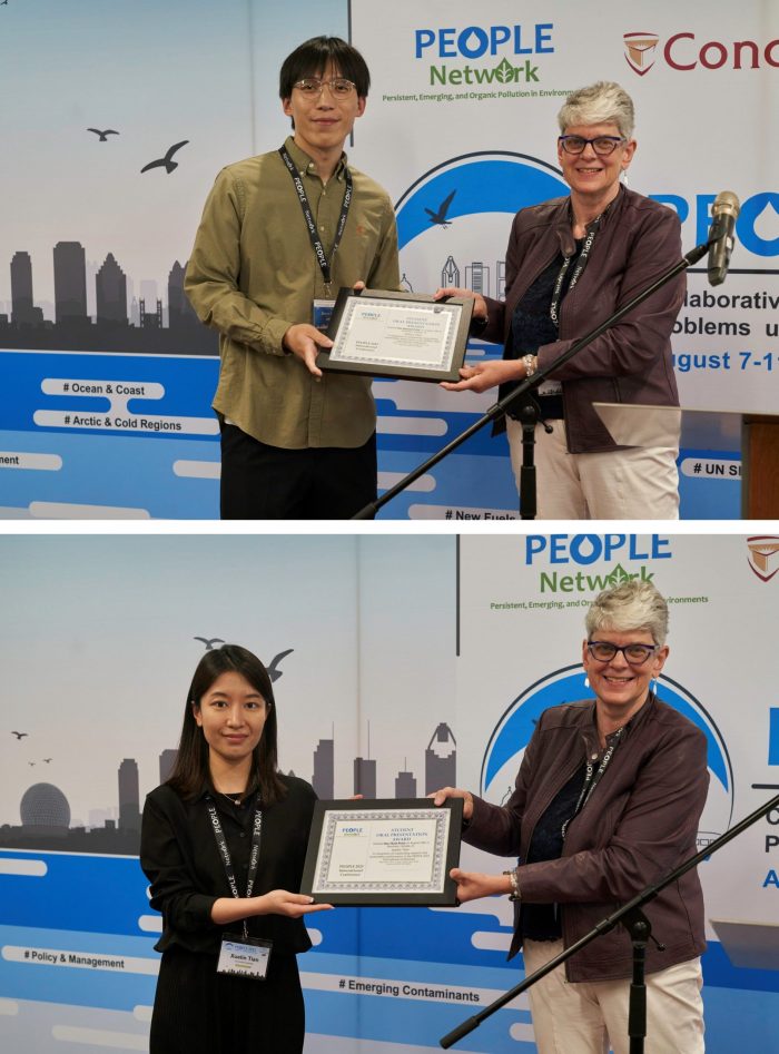 Group members won the Student Oral Presentation Awards of PEOPLE 2023