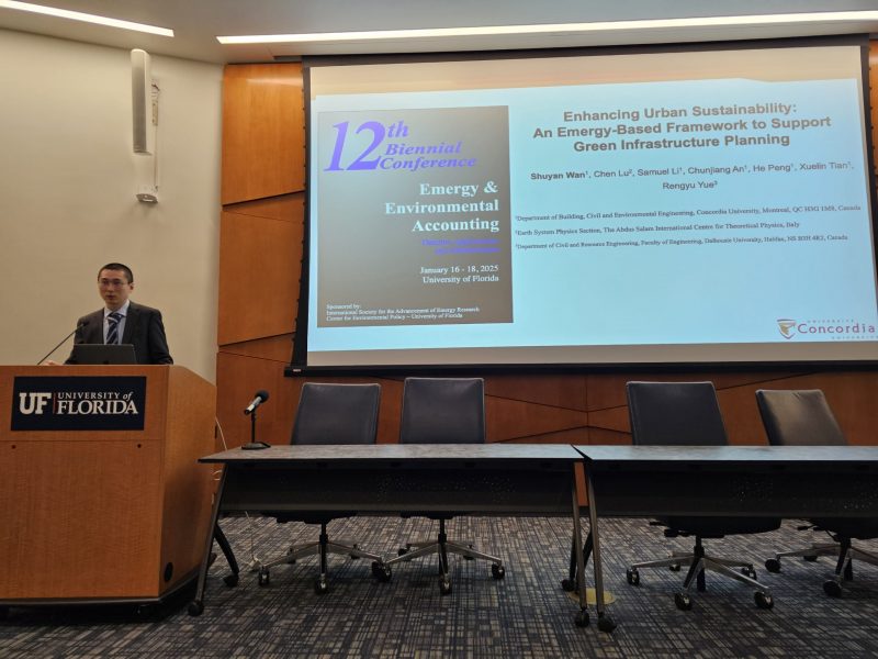Group member attended the 12th Biennial Emergy Research Conference (Emergy Synthesis 12)