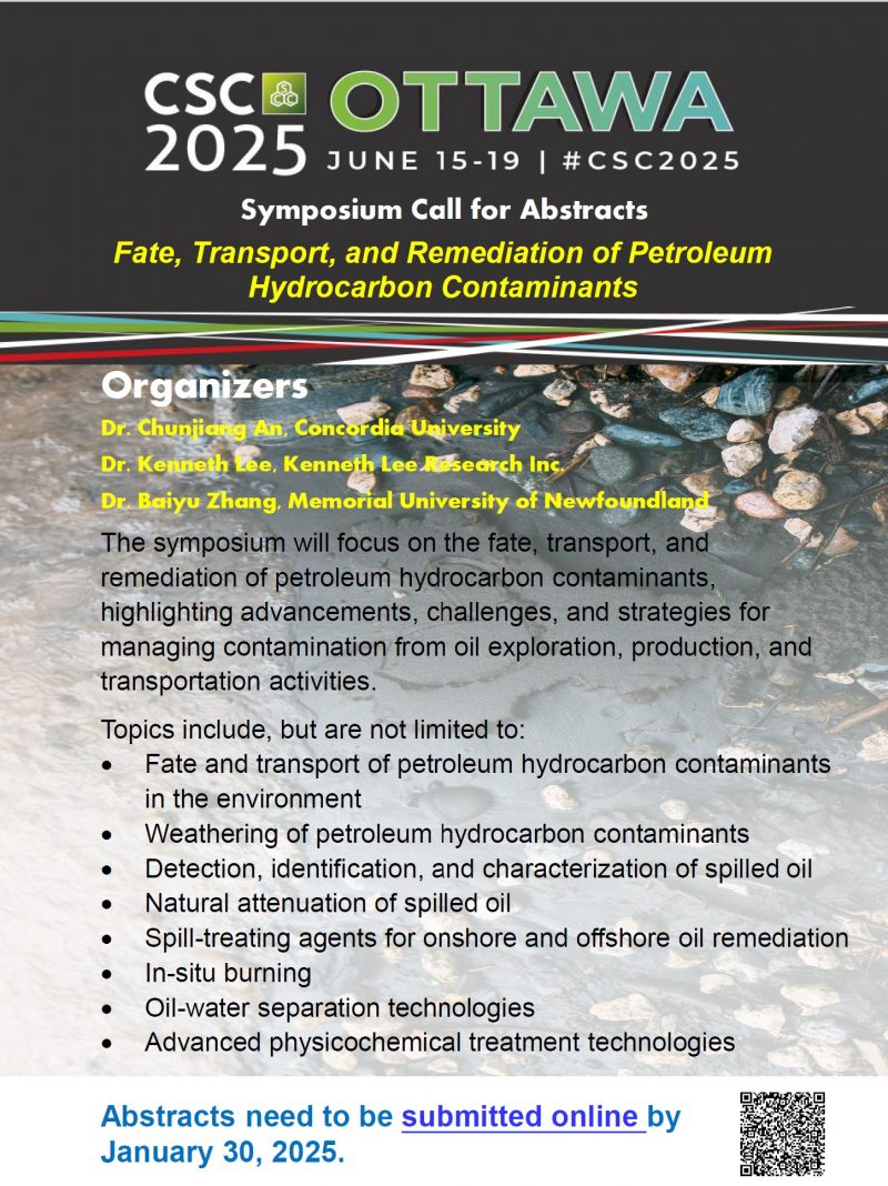 Symposium on petroleum hydrocarbon contaminants at CSC 2025